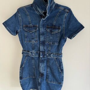 Good American Blue Denim Dress